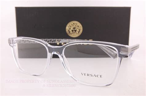 versace clear frame eyeglasses